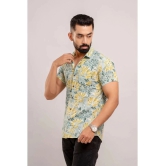 Frionkandy 100% Cotton Regular Fit Printed Half Sleeves Mens Casual Shirt - Green ( Pack of 1 ) - None