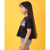 PLANET BLACK SUMMER GIRLS T-SHIRT - BLACK-1-2 YEARS / 1N / BLACK