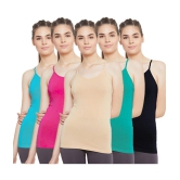 Outflits Cotton Smoothing Cami Shapewear - Pack of 5 - XS