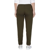 Uzarus - Olive Cotton Blend Womens Running Trackpants ( Pack of 1 ) - L