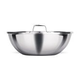 Milton Pro Cook Triply Stainless Steel Tasla with Lid, 20 cm / 1.6 Litre