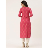 Kbz - Pink Rayon Women''s Straight Kurti ( Pack of 1 ) - None