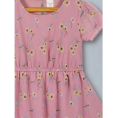 PLUM TREE Pink Polyester Girls Fit And Flare Dress ( Pack of 1 ) - None