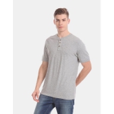 Aeropostale - Cotton Regular Fit Grey Men's T-Shirt ( Pack of 1 ) - None