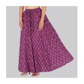 Sttoffa Purple Cotton Womens Flared Skirt ( Pack of 1 ) - None