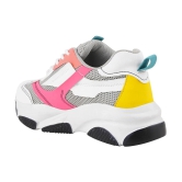 Shoetopia White Womens Sneakers - None