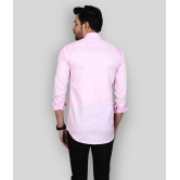 Springberry - Cotton Slim Fit Pink Men's Casual Shirt ( Pack of 1 ) - None