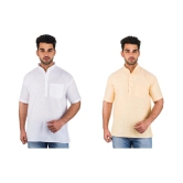 DESHBANDHU DBK Multi 100 Percent Cotton Kurta Pack of 2 - None