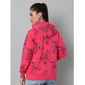 eWools.in Cotton Blend Women''s Hooded Sweatshirt ( Pink ) - None