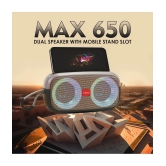 CYOMI MAX 650 GREY 10 W Bluetooth Speaker Bluetooth V 5.1 with USB,SD card Slot,3D Bass Playback Time 8 hrs Grey - Grey