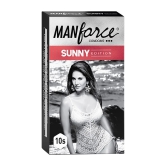 Manforce Ribbed & Dotted Sunny Edition Condoms 10 Pcs x Pack of 2