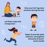 What's Up Kids Multivitamin Gummies-90 Days Pack