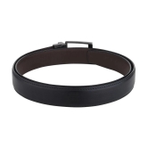 samtroh - Black PU Mens Reversible Belt ( Pack of 1 ) - None