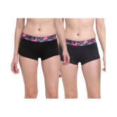 IC4 Cotton Lycra Boy Shorts - Pack of 2 - S