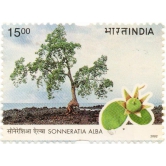 India Sonneratia Alba Used Postage Stamp