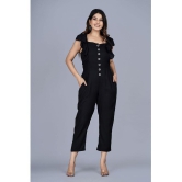 Smien - Black Rayon Regular Fit Womens Jumpsuit ( Pack of 1 ) - None