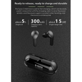 VEhop Transparent PRO Bluetooth True Wireless (TWS) In Ear 30 Hours Playback Fast charging,Powerfull bass IPX4(Splash & Sweat Proof) Black