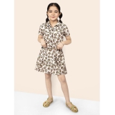 Naughty Ninos Beige Polyester Girls Shirt Dress ( Pack of 1 ) - None