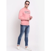 Rodamo  Men Pink Printed Sweatshirt