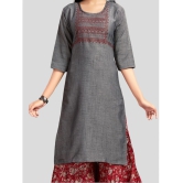 Aarika Grey Cotton Girls Kurta and Sharara Set ( Pack of 1 ) - None