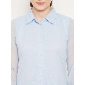 Women Rose Shirt Collar Tunic