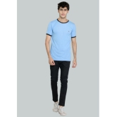 LEEBONEE - Blue Cotton Blend Regular Fit Men's T-Shirt ( Pack of 1 ) - None