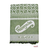 Mandhania Solapur Chaddar Single Blanket Cotton,Rayon?& Viscose Pack of 1 - Green