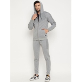 Wild West - Grey Cotton Blend Regular Fit Printed Mens Sports Tracksuit ( Pack of 1 ) - None