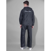 Dollar Black Polyester Mens Rain Suit ( Pack of 1 ) - 2XL