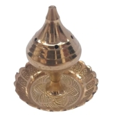 Mii Art Antique mughal Design Brass agarbtti Stand,pital ka agarbatti Stand Brass agardan(Color-Golden)(Material-Brass)Pack of 1 pcs