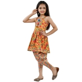 Arshia Fashions Yellow Rayon Girls Suit Sets ( Pack of 1 ) - None