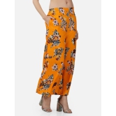 Women YFloral Printed Flared Fit Crepe Palazzos