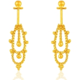 LUV FASHION Golden Threader Earrings ( Pack of 1 ) - Golden