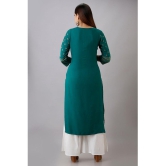 MAUKA - Green Straight Rayon Women's Stitched Salwar Suit ( Pack of 1 ) - None