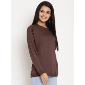 Women Wild Journey Burgundy Solid Sweatshirt-M