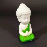 Pack of 2 Child Buddha Green and Orange Color