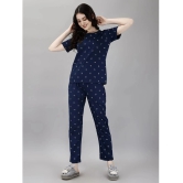 Smarty Pants Blue Cotton Womens Nightwear Nightsuit Sets ( Pack of 1 ) - None