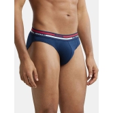 Jockey US49 Men Super Combed Cotton Solid Brief with Ultrasoft Waistband - Navy - None