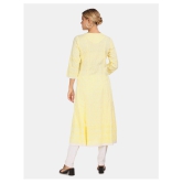 Anahi - Yellow Cotton Women's Flared Kurti ( Pack of 1 ) - XXL