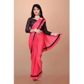 Apnisha - Peach Lycra Girls Saree ( Pack of 1 ) - None