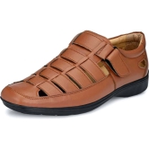 WUGO::Latest Stylish Men Faux Leather Sandals|Solid Outdoor Sandal For Mens & Boys (Free Home Delivery)