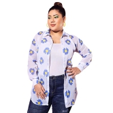 FUNDAY FASHION Women Floral Print Oversized Casual Shirt