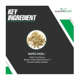 NourishVitals Safed Musli with Saponins > 20% Pure Herbs, 500 mg Safed Musli Extract, 60 Veg Capsules (Pack Of 2)