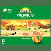 Tata Tea Premium Leaf Tea, 200 G (100 Bags X 2 G Each)