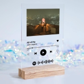 SpotShot- Spotify Plaques-Standard with Wooden Base