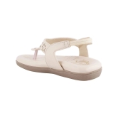 Shoetopia Cream Womens Flats - None