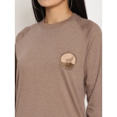 Women Wild Journey Brown Solid Sweatshirt-M