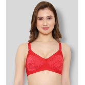 KYODO - Red Cotton Blend Non - Padded Womens Everyday Bra ( Pack of 1 ) - 32B