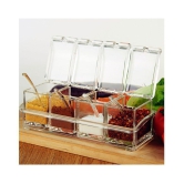 ND BROTHERS Crystal Spice Box Acrylic Spice Container Set of 1 200 mL - Transparent