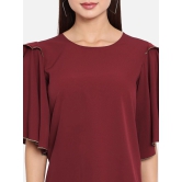 ALL WAYS YOU Women Top Crepe fabric  Red XS